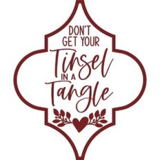 Don't Get Your Tinsel In A Tangle Arabesque Ornament