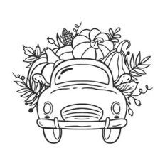 Autumn car