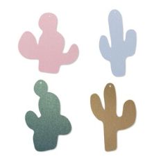 Cactus Earrings Template, Charm Faux Leather Earring