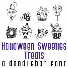 Halloween Sweeties - Treats Doodlebat Font