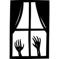 Zombie Hands Window