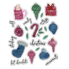 ML Christmas Watercolor Darling Stickers