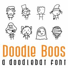 Doodle Boos Doodlebat Font