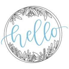 Hello Winter Foliage Simple Wreath