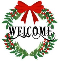 Christmas Wreath Welcome