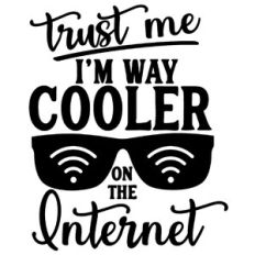 I'm Cooler on the Internet
