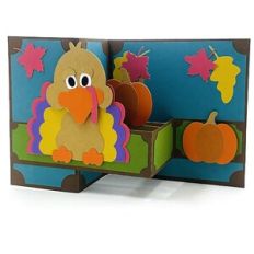 Turkey Double Fold Pop Up Card