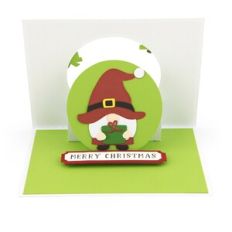 Window Flip Card Christmas Gnome