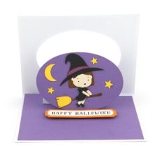 Window Flip Card Witch