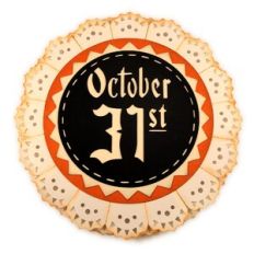 Halloween 3D Medallion Lace Edge