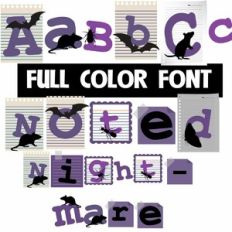 Noted Nightmare Color Font