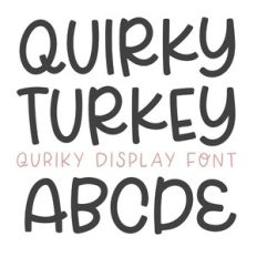BFC Quirky Turkey Display Font