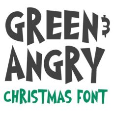 BFC Green and Angry Christmas Font