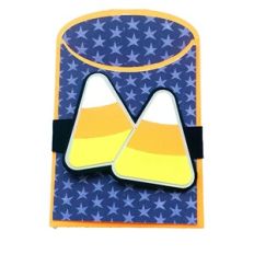 Candy Corn Envelope Pocket Bag