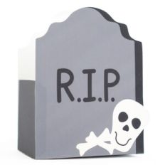 skull and crossbones tombstone box