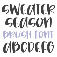 BFC Sweater Season Brush Font