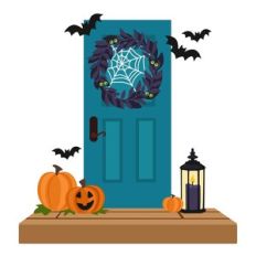 Halloween Front Door