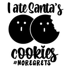 I ate Santa Cookies no regrets