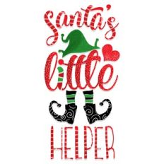 Santa’s Little Helper Sublimation Design