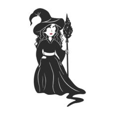 Witch silhouette