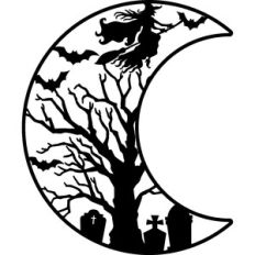 Spooky Moon Background