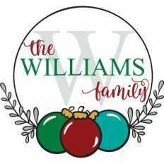 Christmas Ornament Monogram