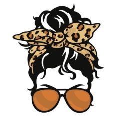 Messy Bun Leopard