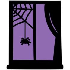 Halloween Spider Web Window