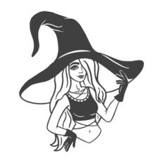 Witch in hat
