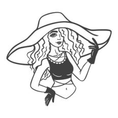 Girl with hat