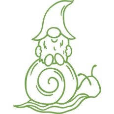 gnome on snail