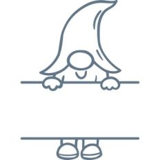 gnome monogram frame