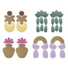 Leaf boho Earring Template, Faux Leather Earrings