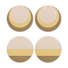 Circle Round Earring Template, Stacked Faux Leather Earrings