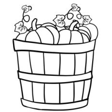 PUMPKIN BASKET OUTLINE