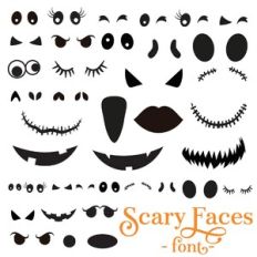 Scary Faces Font