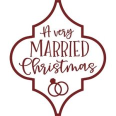 A Very Married Christmas Ornament
