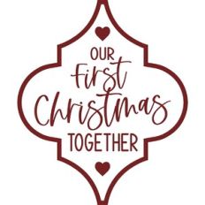 Our First Christmas Together Arabesque Ornament