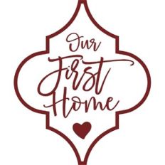 Our First Home Arabesque Christmas Ornament