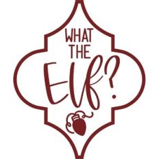 What the Elf? Arabesque Christmas Ornament
