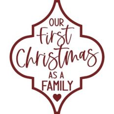 Our First Christmas As A Family Arabesque Ornament