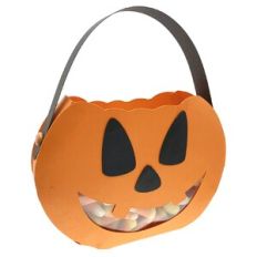Jack O'lantern window treat bag