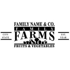 Custom Family Farm Sign
