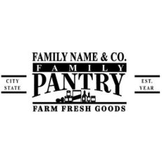 Custom Family Pantry Sign