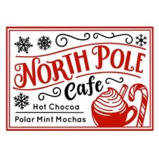 North Pole Cafe Sign