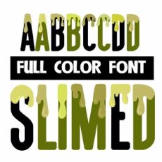 Slimed Color Font