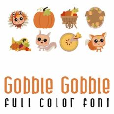 Gobble Gobble Full Color Font