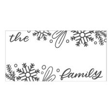 Winter Family Name Frame