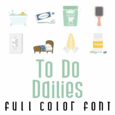 To Do - Dailies Full Color Font