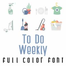To Do - Weekly Full Color Font